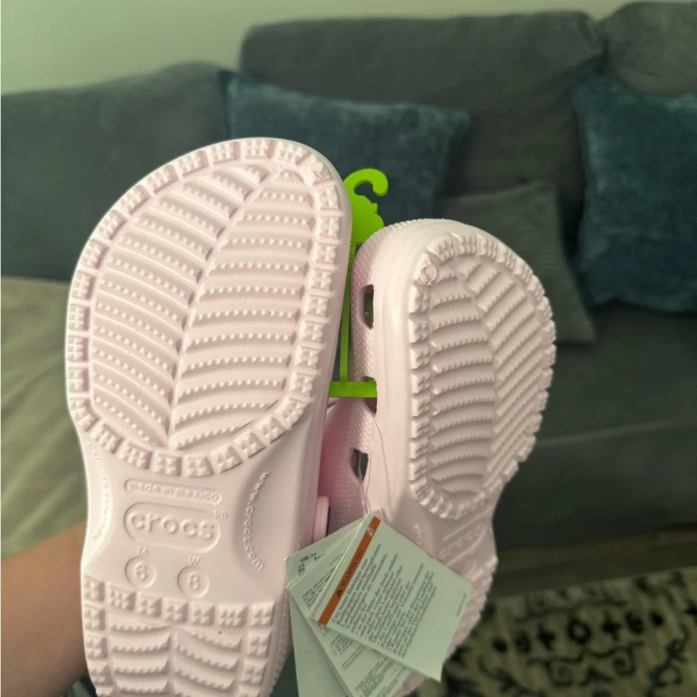 CROCS Light Pink Women's Sandals - Picture 2 of 2